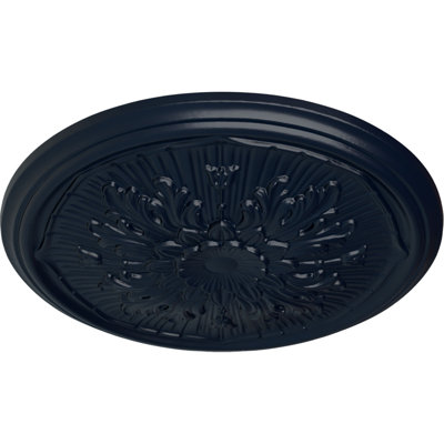 Endurathane Luton Ceiling Medallion, 15 3/4"OD x 5/8"P (Fits Canopies up to 1 1/8"), Hand-Painted Midnight Dream Finish