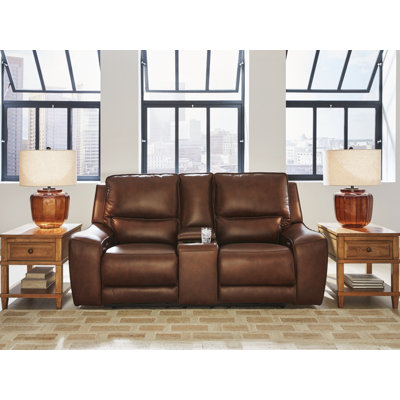 Godfrey Power Reclining Loveseat with Console