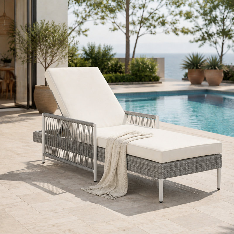 Chaise longue Minimalist, Gris