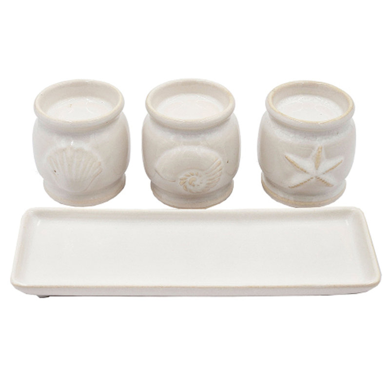 White Ceramic Tealight Holders
