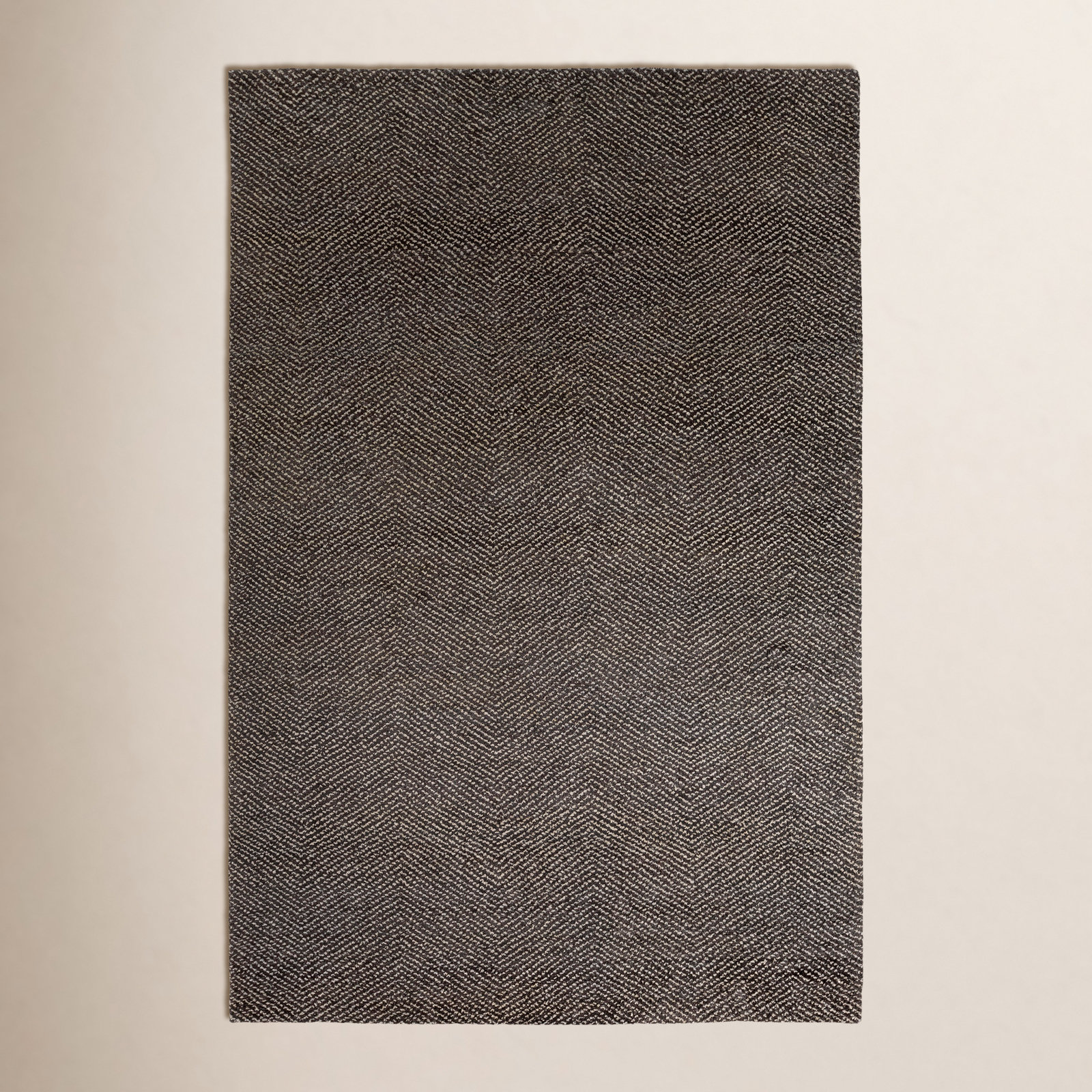 Teton Gray Hand-Knotted Rug, Rectangle 2' x 3'