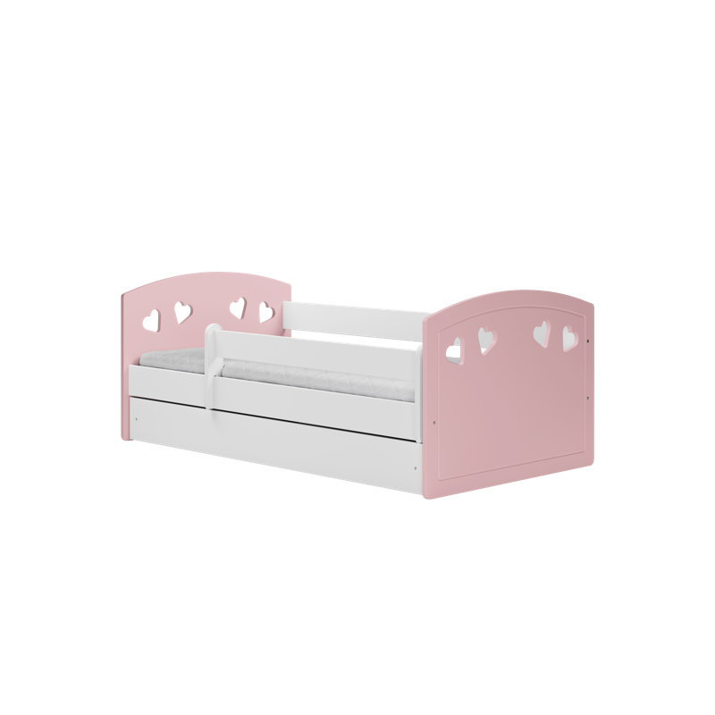 Makenna Standard Panel with Storage Included, Pink, 80 x 160 cm