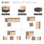 4 - Person Patio Conversation Set with Cushions