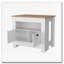 Îlot de cuisine 2 portes blanc-1070394130