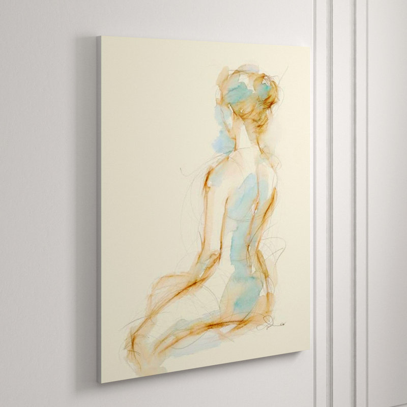 Gesture In Moment I Print by Janice Sadler, Glass Coat, 70" H x 54" W