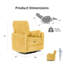 Fauteuil inclinable électrique pivotant Spinelli Chenille-1565610718