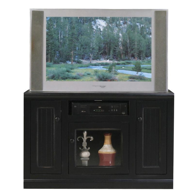 Meuble télé pour téléviseur de 50 po ou moins Didier, Noir, Harwich