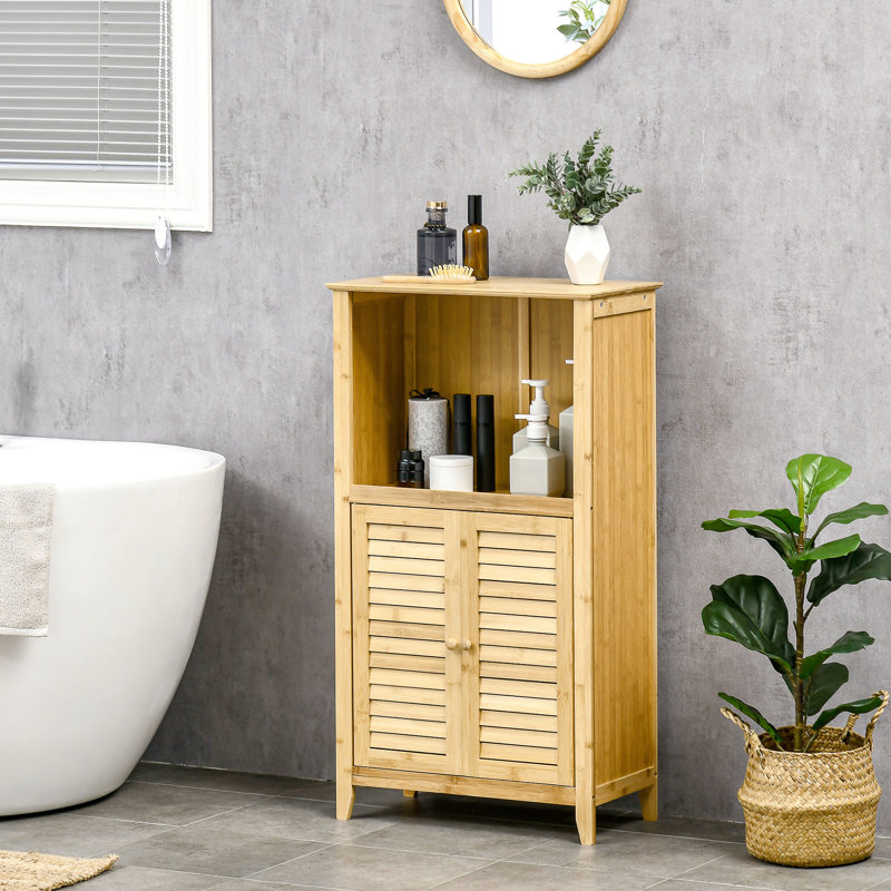 Armoire de rangement - Améliorez l'apparence de votre salle de bain et de votre salon avec plusieurs portes à tablettes