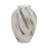 Modern Abstract Glass Swirled Bud Marbled Look Vase-516470662