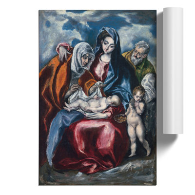 Saint Anne and the Infant by El Greco - Frameless Print