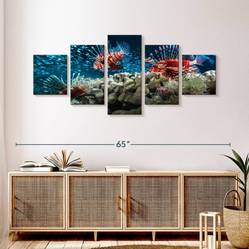 Lionfish School, 24" H x 55" W