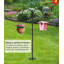 Crochets à double berger double pour l'extérieur, crochets de jardin robustes 76 po avec base à 5 branches, poteau de suspension extérieur pour paniers à plantes, 1 paquet
