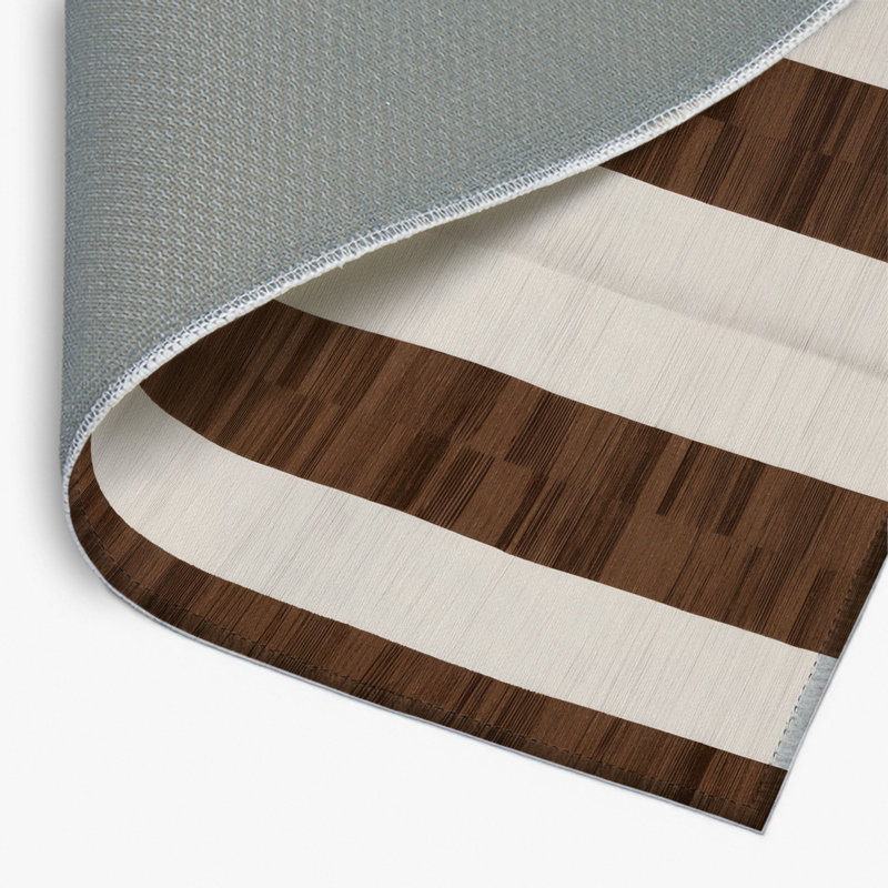Tapis d'intérieur et d'extérieur à carreaux beige, Rectangle 4pi x 6 pi