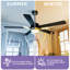  Ventilateurs de plafond de 42 po / 52 po avec lumières et télécommande-370265359