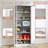 Accent cabinet with double glass doors