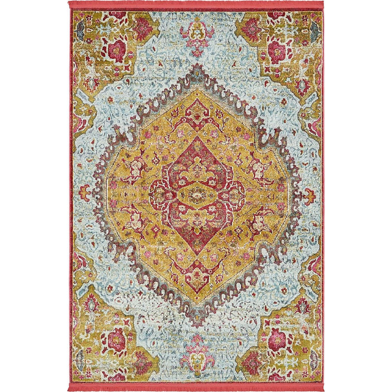 Oriental Indoor Rug, Rectangle 2'2" x 3'