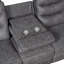 Ensemble de canapé inclinable 3 pièces gris