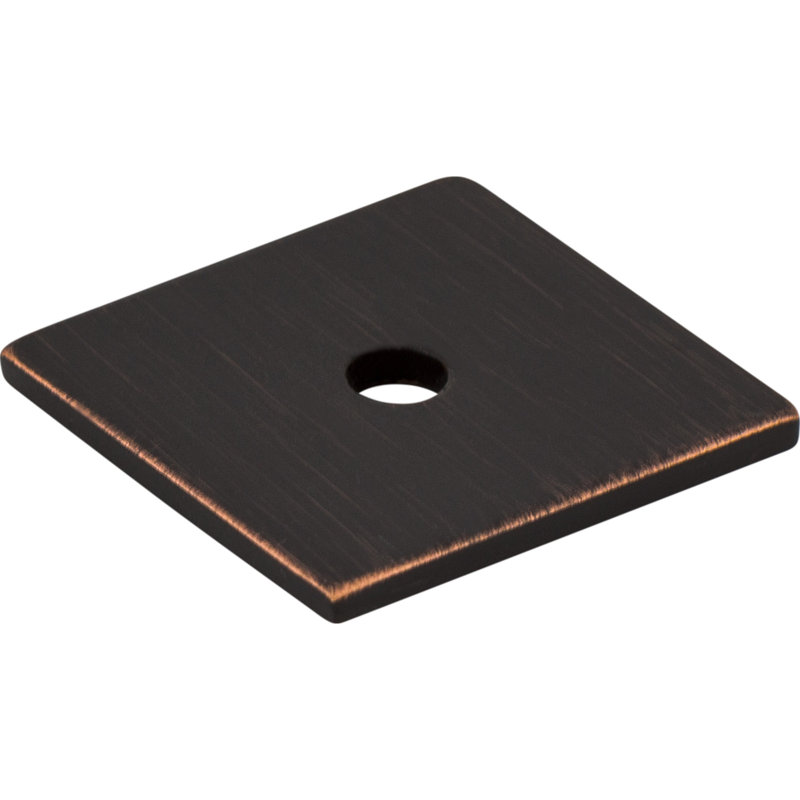 Square  Backplate, 1" H x 1" W x 0.06" D, Tuscan Bronze