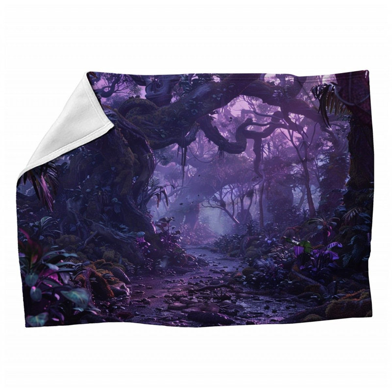 Jeté polaire Enchanted - Couvertures douces et chaudes Fantasy, L 60 po x l 50 po