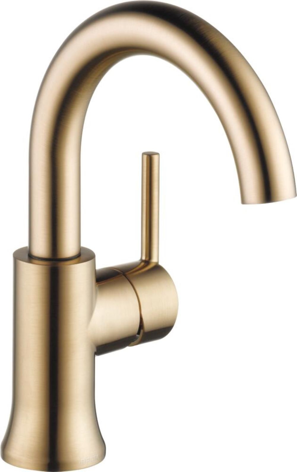Trinsic Single-Hole Bathroom Faucet with Drain, Brilliance Champagne Bronze