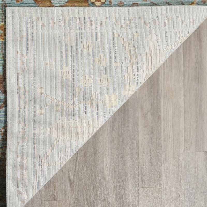 Chantae Oriental Stone Blue/Grey/Beige Area Rug, Rectangle 3' x 5'