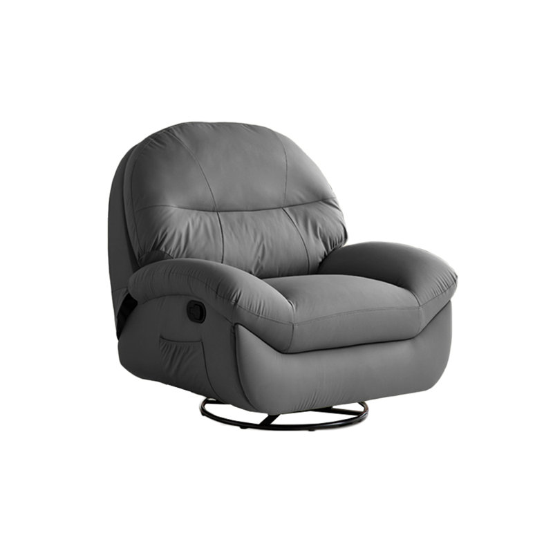 Fauteuil inclinable en similicuir Nahlen, Gris