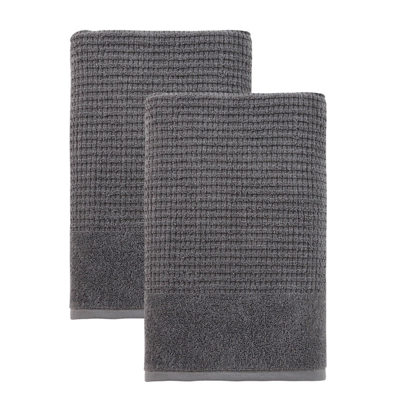 Earline Turkish Cotton Midweight Bath Towel, Gray
