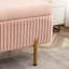 Banc de rangement rembourré en velours Miajah-251652327