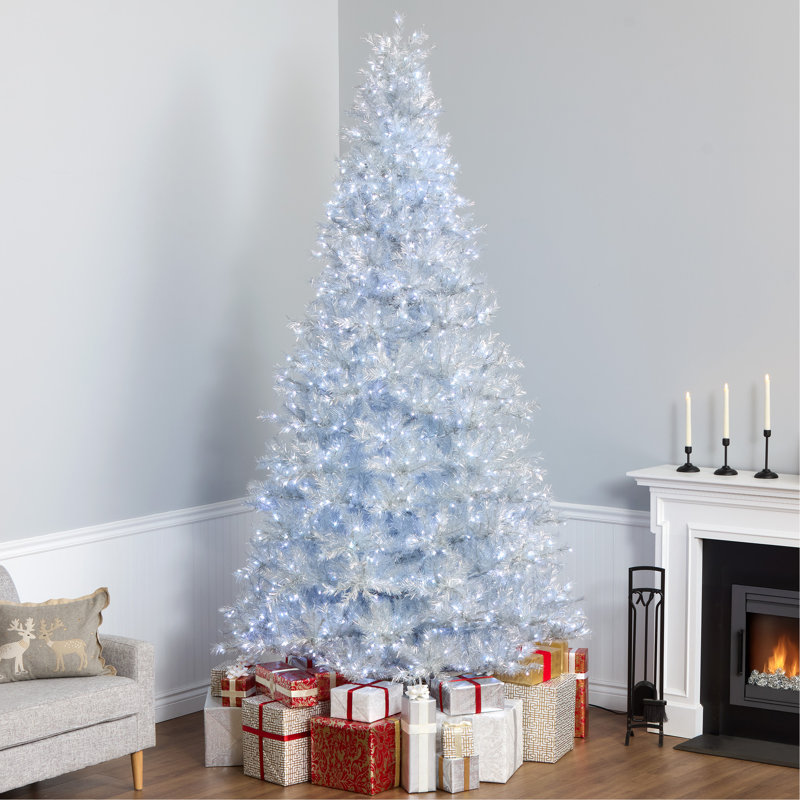 Clear Pine Christmas Tree with LED Lights, 120" x 64"