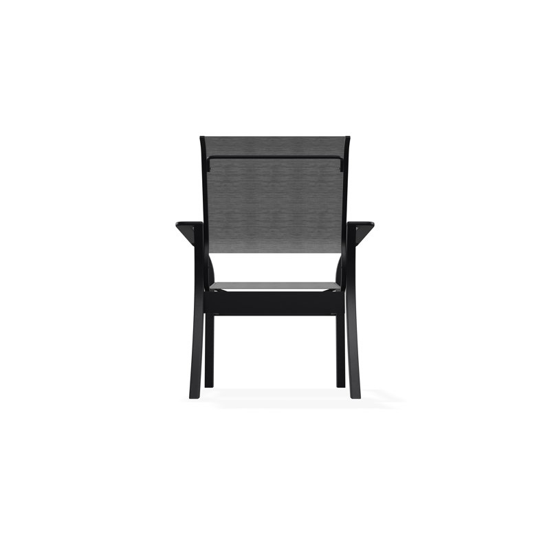Leeward Outdoor Dining Chair, Black, Collect Charcoal