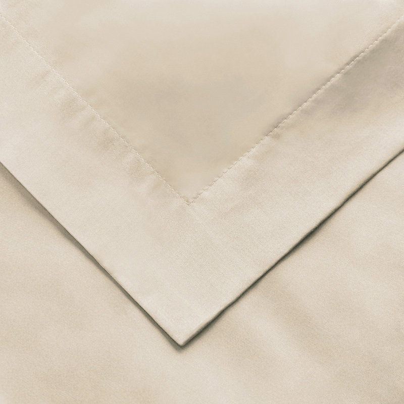 Ensemble de housse de couette lavable en mélange de coton à densité de tissage 650, Ivoire ivoire
