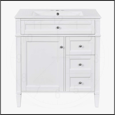 Meuble-lavabo de 30 po avec lavabo supérieur