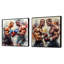 Legendary Fight - Ensemble de 2 collages carrés pour hommes-1193533519-1193533518