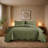 Floral Embossed Microfiber Quilted Bedspread Set-124308880-124308881