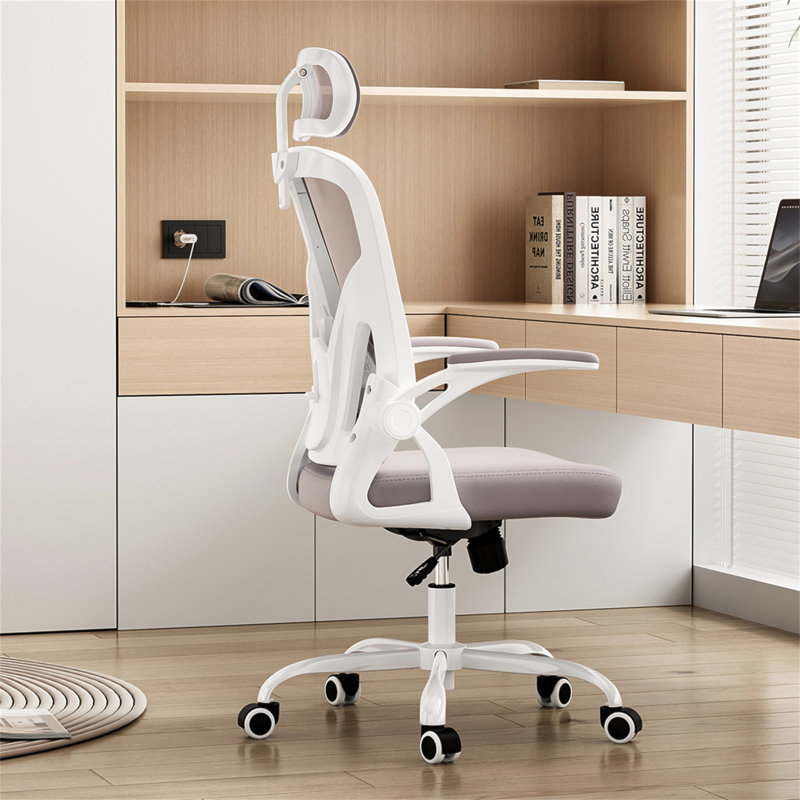 Ergonomic Office Chair, Home Office Desk Chair With Headrest, High Back Computer Chair With Armrests And Adjustable Lumbar Support For Home Office Study Room