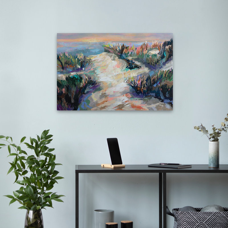 Danse côtière et dune moderne, H 24 po x l 16 po
