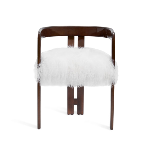 Interlude Burke Genuine Sheepskin Upholstered Armchair | Wayfair