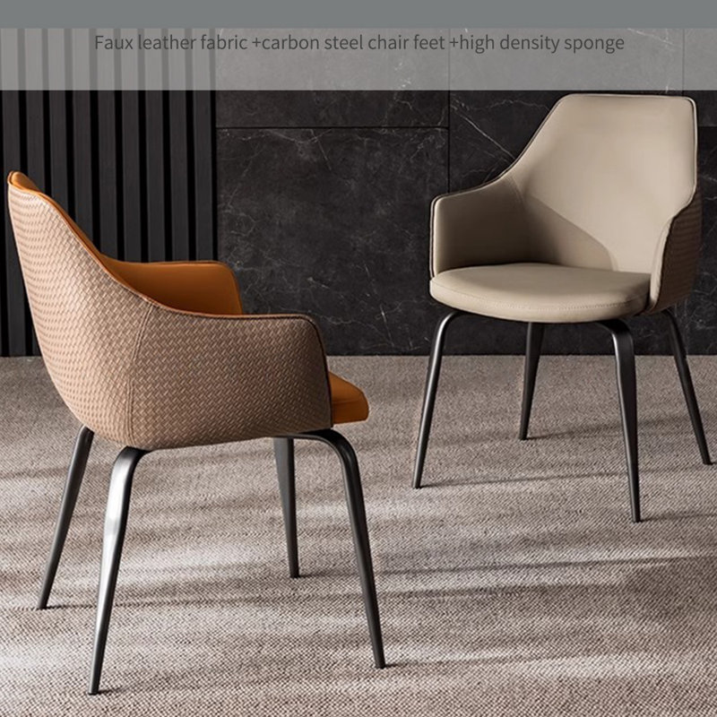 Ensemble de table de salle à manger moderne et luxueux en marbre, H 29,9 po x L 53,1 po x l 53,1 po
