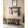 Alezzi 48" Wide Rustic Industrial Solid Wood and Metal Frame Entryway Bench With 1 Shelf