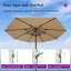 Parasol de table semi-automatique pour l'extérieur-1010890789