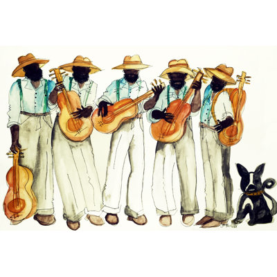 «Bro Blues On Canvas» par Janie McGee, reproduction