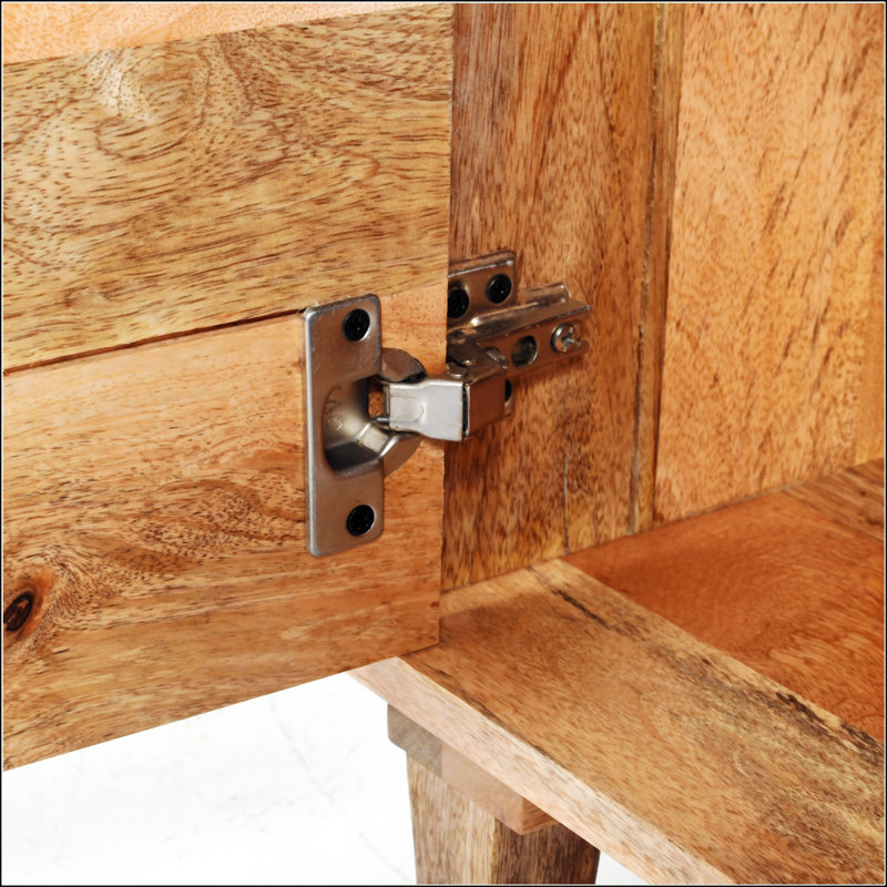 Natural Wood Nightstand