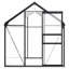 Serre pour jardin d'extérieur en aluminium et polycarbonate anthracite et transparent-123383818
