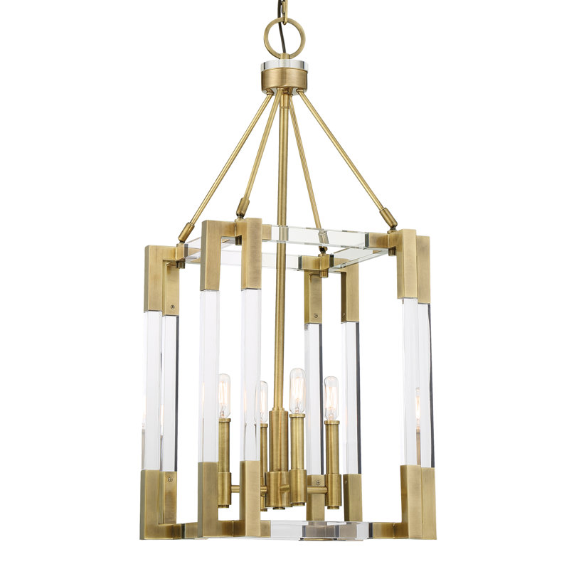 Prima Vista 4 - Light Dimmable Square / Rectangle Chandelier