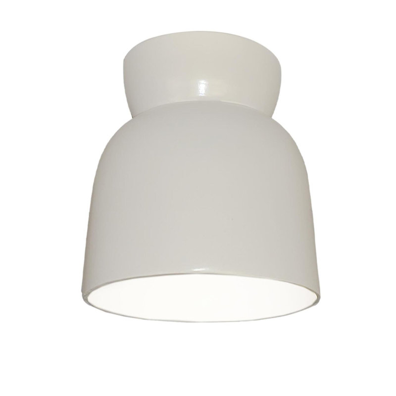 Logan Radiance - Hourglass Flush-Mount, Gloss White, LED (Integrated)