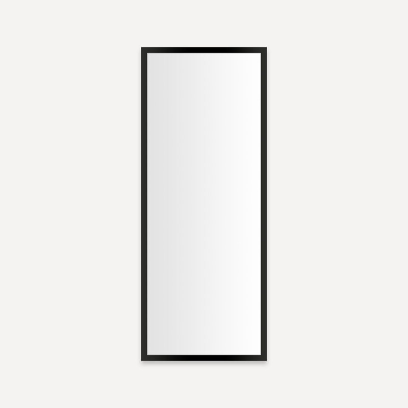 Pharmacie profils à bord poli réversible, 30 po x 11,25 po x 4 po, Noir mat