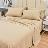 Premium Rayon From Bamboo 6 Pc Sheet Set With Deep Pockets, Cooling