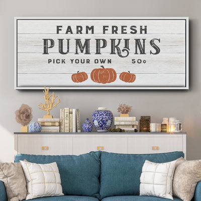Farm Fresh Pumpkins - Toile encadrée