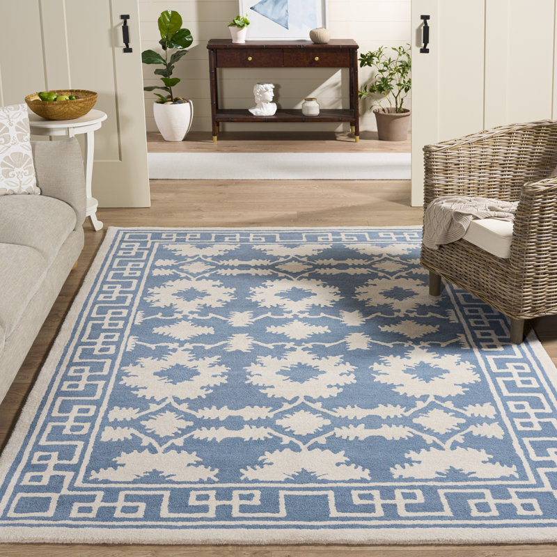 Rudra Hand Tufted Wool Oriental Rug, Rectangle 6' x 9'