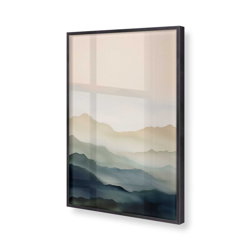 «Silent Serenity I Print», Cadre en zinc patiné, H 15,25 po x l 12,25 po
